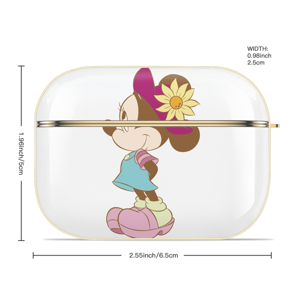 ミッキーマウス Mickey Mouse 【AirPods Pro用】ハードシェル保護ケース｜耐衝撃・防指紋・カラビナ付き商品仕様
