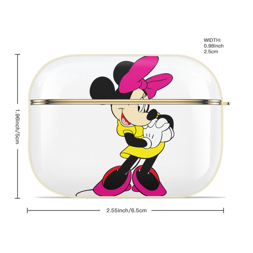 ミッキーマウス Mickey Mouse 【AirPods Pro用】ハードシェル保護ケース｜耐衝撃・防指紋・カラビナ付き商品仕様