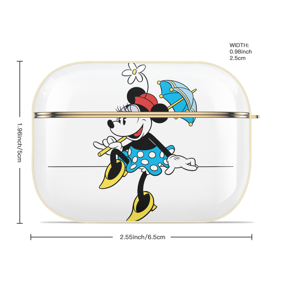 ミッキーマウス Mickey Mouse 【AirPods Pro用】ハードシェル保護ケース｜耐衝撃・防指紋・カラビナ付き商品仕様