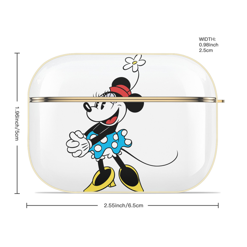 ミッキーマウス Mickey Mouse 【AirPods Pro用】ハードシェル保護ケース｜耐衝撃・防指紋・カラビナ付き商品仕様
