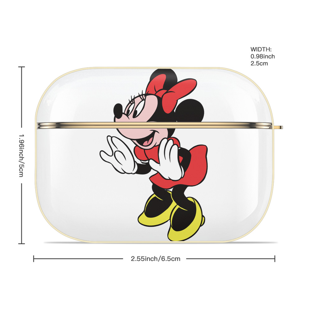 ミッキーマウス Mickey Mouse 【AirPods Pro用】ハードシェル保護ケース｜耐衝撃・防指紋・カラビナ付き商品仕様