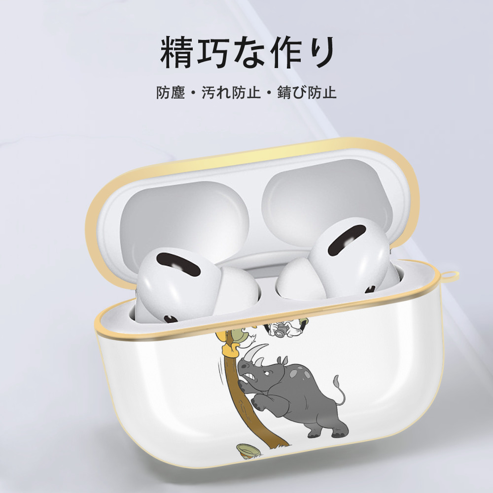ミッキーマウス Mickey Mouse 【AirPods Pro用】ハードシェル保護ケース｜耐衝撃・防指紋・カラビナ付き商品仕様