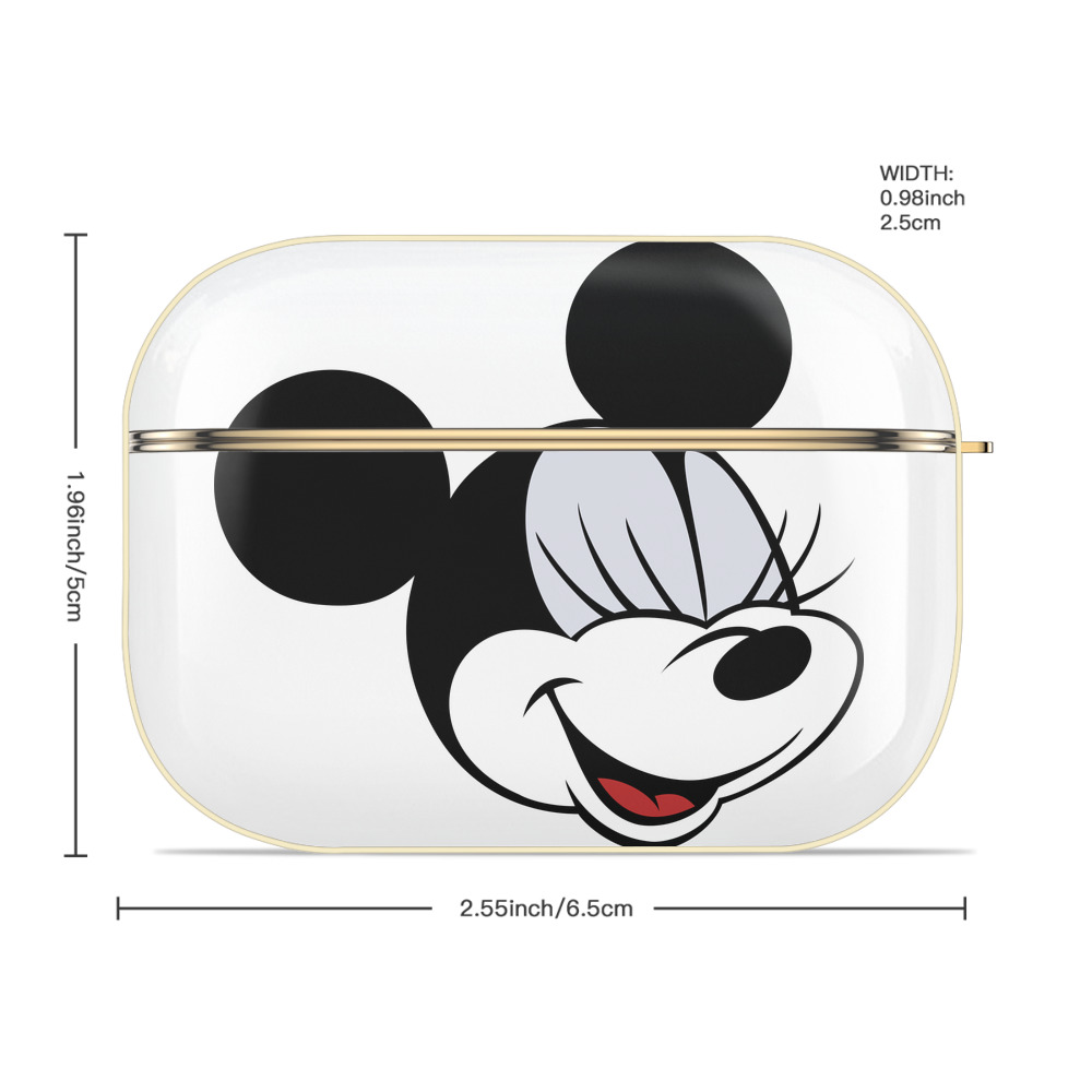 ミッキーマウス Mickey Mouse 【AirPods Pro用】ハードシェル保護ケース｜耐衝撃・防指紋・カラビナ付き商品仕様