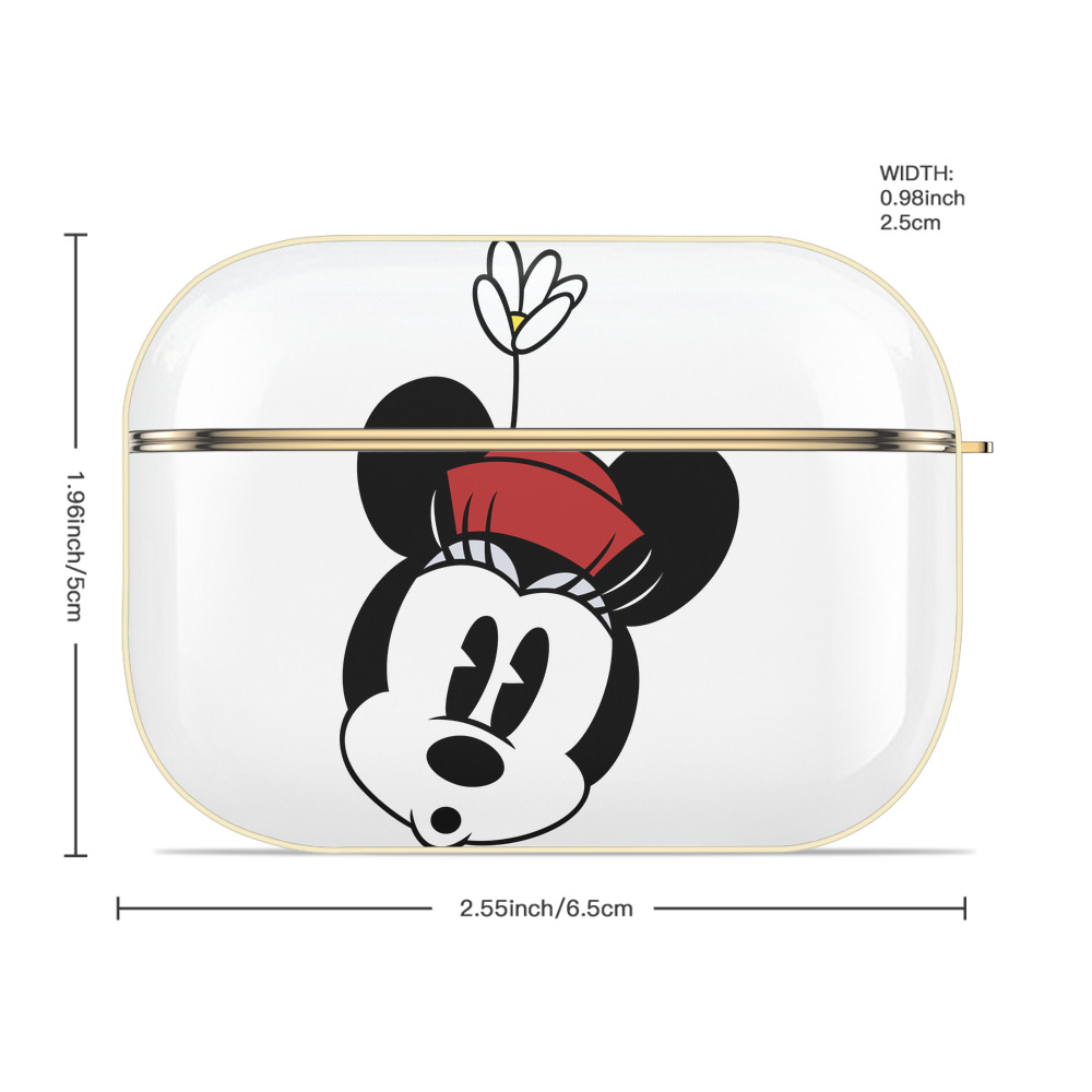 ミッキーマウス Mickey Mouse 【AirPods Pro用】ハードシェル保護ケース｜耐衝撃・防指紋・カラビナ付き商品仕様