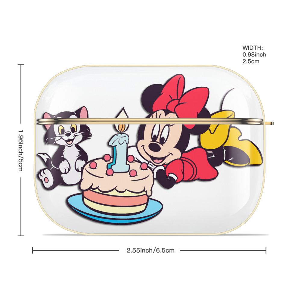 ミッキーマウス Mickey Mouse 【AirPods Pro用】ハードシェル保護ケース｜耐衝撃・防指紋・カラビナ付き商品仕様