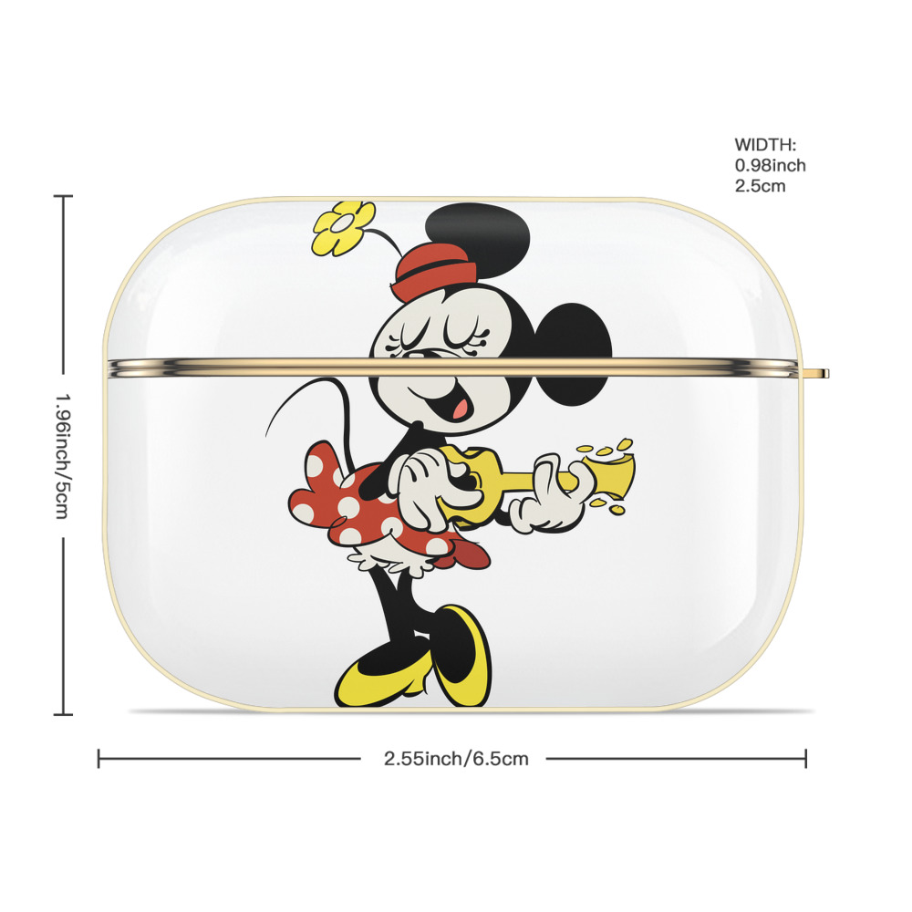 ミッキーマウス Mickey Mouse 【AirPods Pro用】ハードシェル保護ケース｜耐衝撃・防指紋・カラビナ付き商品仕様