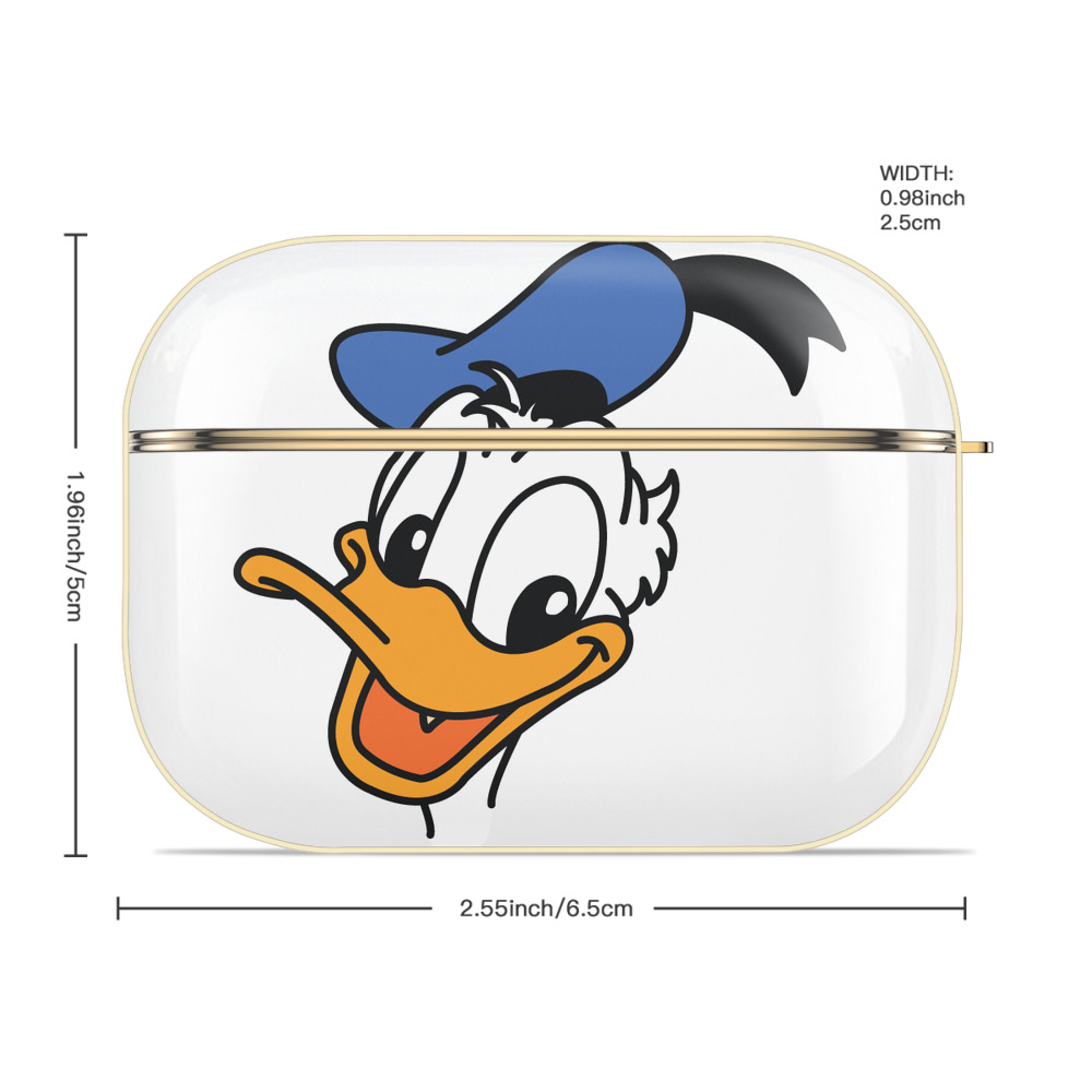 ミッキーマウス Mickey Mouse 【AirPods Pro用】ハードシェル保護ケース｜耐衝撃・防指紋・カラビナ付き商品仕様