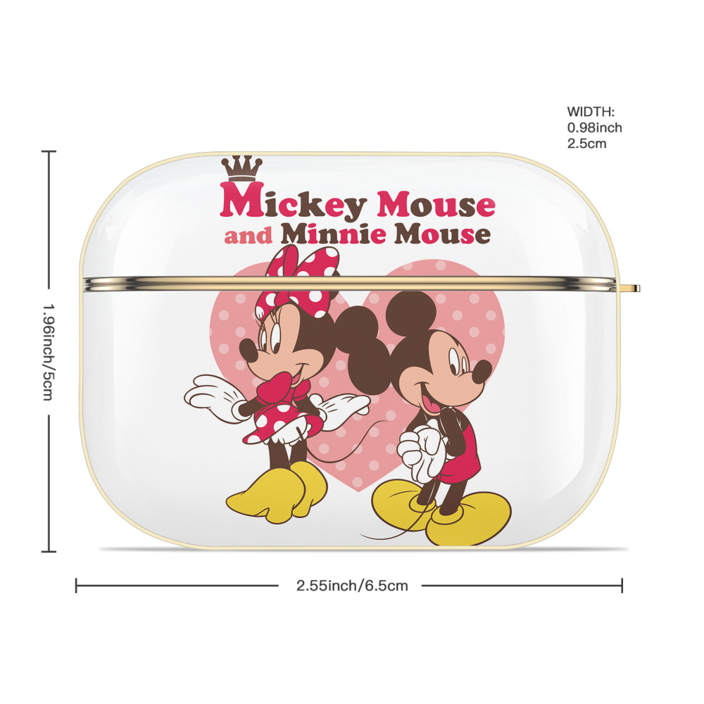 ミッキーマウス Mickey Mouse 【AirPods Pro用】ハードシェル保護ケース｜耐衝撃・防指紋・カラビナ付き商品仕様