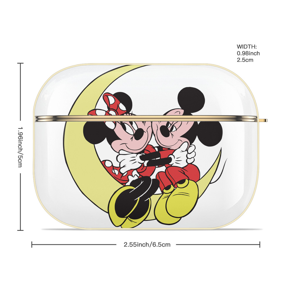 ミッキーマウス Mickey Mouse 【AirPods Pro用】ハードシェル保護ケース｜耐衝撃・防指紋・カラビナ付き商品仕様