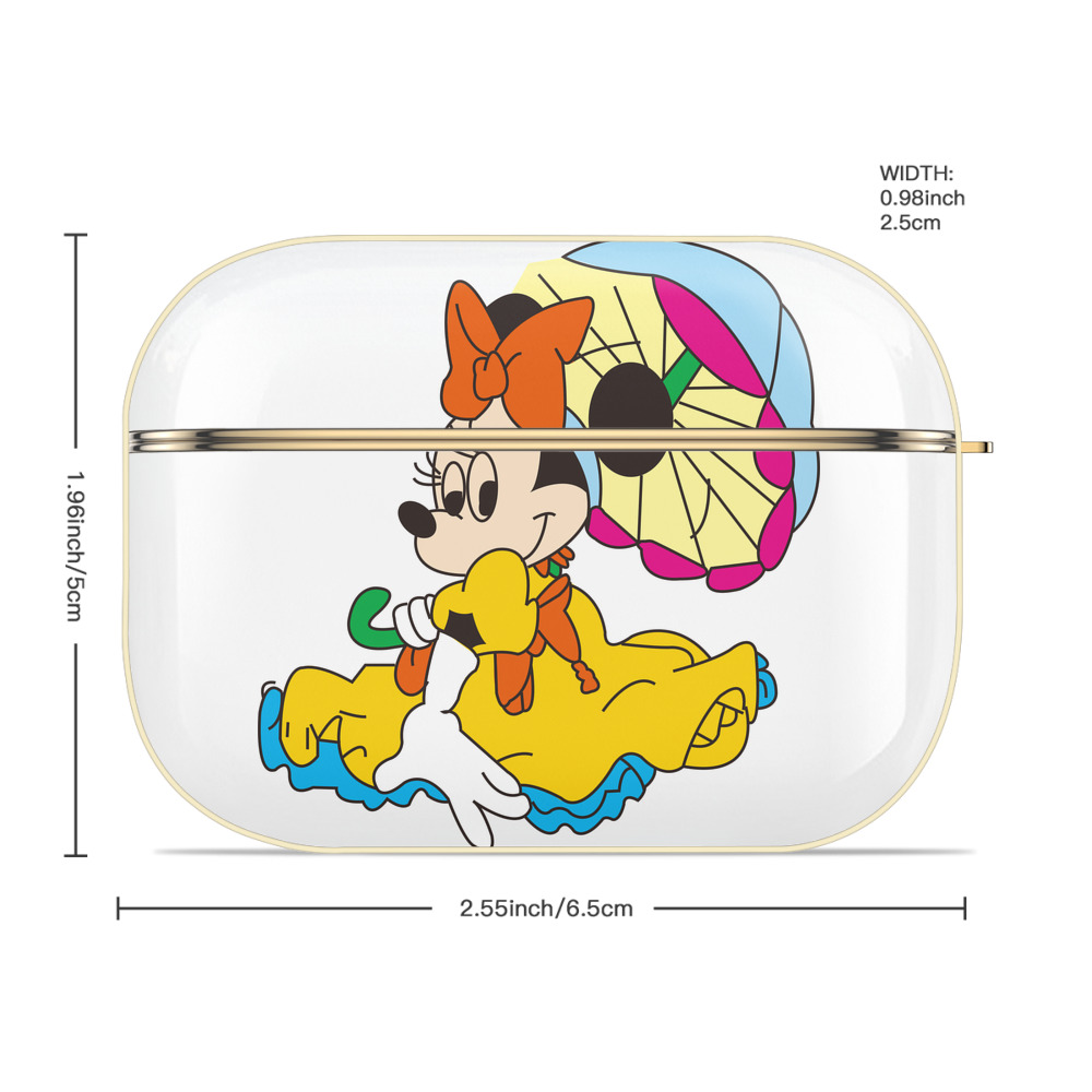 ミッキーマウス Mickey Mouse 【AirPods Pro用】ハードシェル保護ケース｜耐衝撃・防指紋・カラビナ付き商品仕様