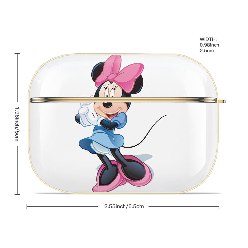 ミッキーマウス Mickey Mouse 【AirPods Pro用】ハードシェル保護ケース｜耐衝撃・防指紋・カラビナ付き商品仕様