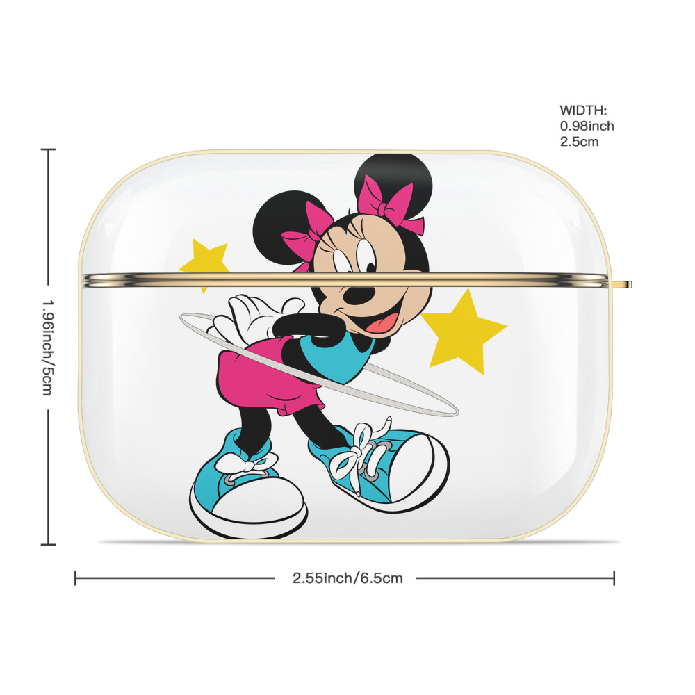 ミッキーマウス Mickey Mouse 【AirPods Pro用】ハードシェル保護ケース｜耐衝撃・防指紋・カラビナ付き商品仕様