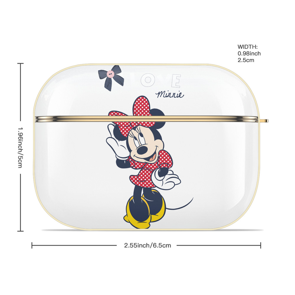 ミッキーマウス Mickey Mouse 【AirPods Pro用】ハードシェル保護ケース｜耐衝撃・防指紋・カラビナ付き商品仕様