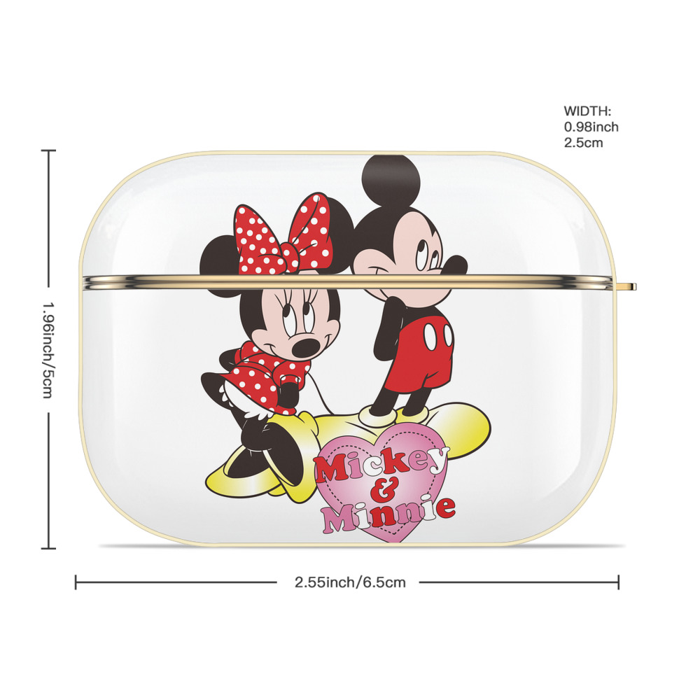 ミッキーマウス Mickey Mouse 【AirPods Pro用】ハードシェル保護ケース｜耐衝撃・防指紋・カラビナ付き商品仕様