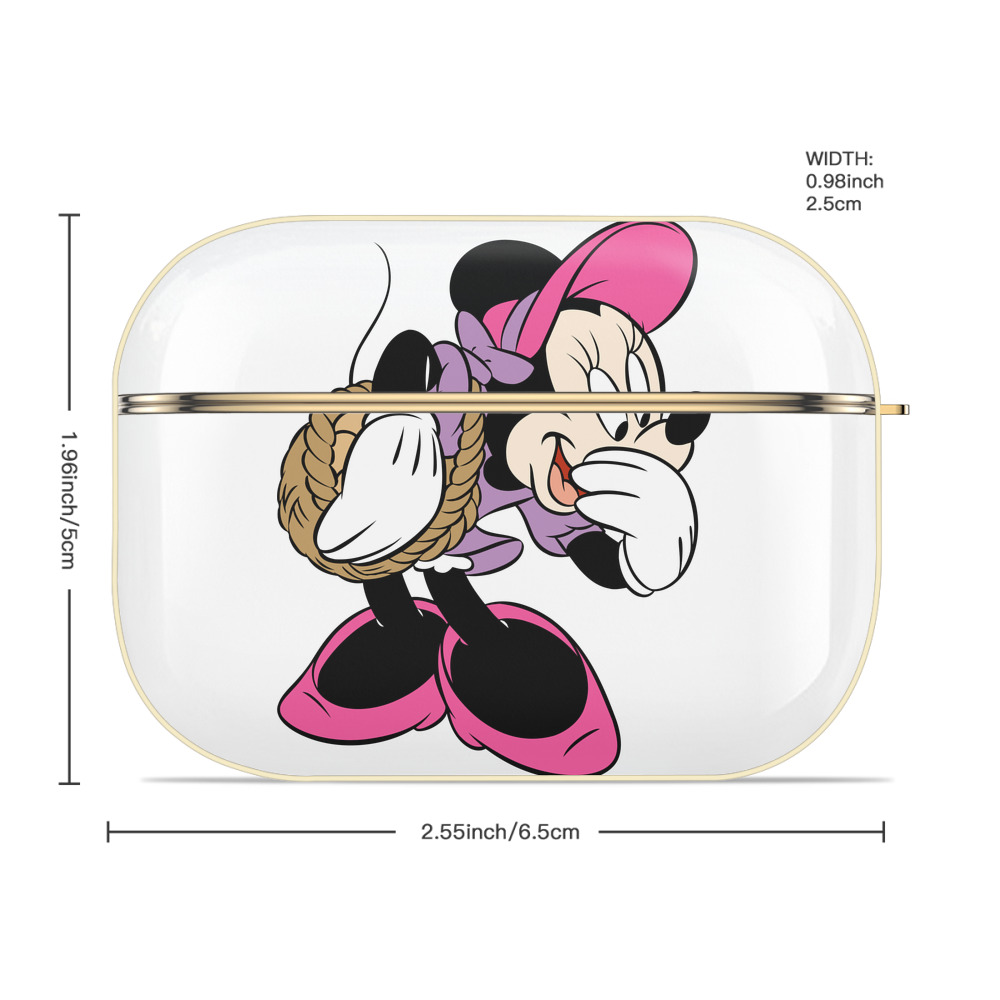 ミッキーマウス Mickey Mouse 【AirPods Pro用】ハードシェル保護ケース｜耐衝撃・防指紋・カラビナ付き商品仕様