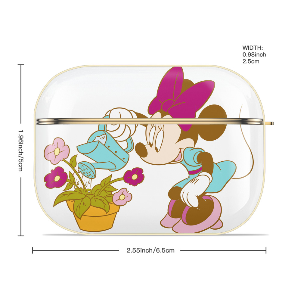 ミッキーマウス Mickey Mouse 【AirPods Pro用】ハードシェル保護ケース｜耐衝撃・防指紋・カラビナ付き商品仕様