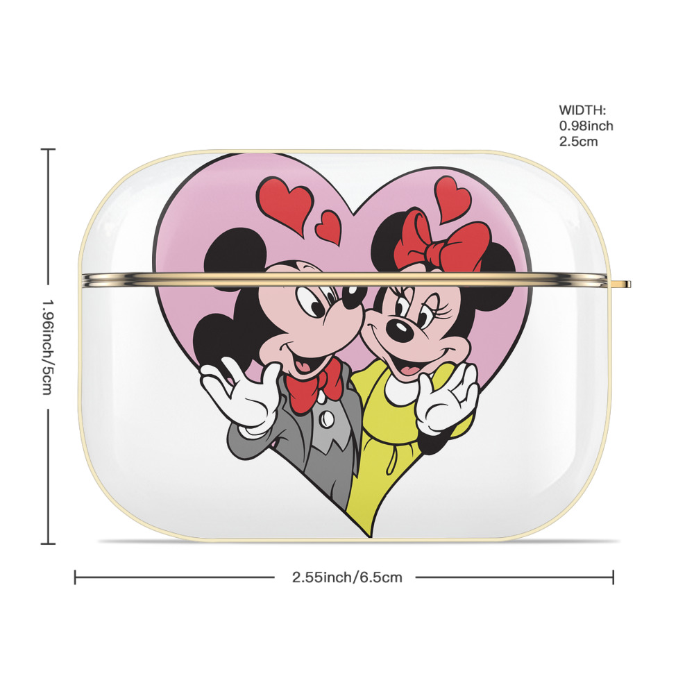 ミッキーマウス Mickey Mouse 【AirPods Pro用】ハードシェル保護ケース｜耐衝撃・防指紋・カラビナ付き商品仕様