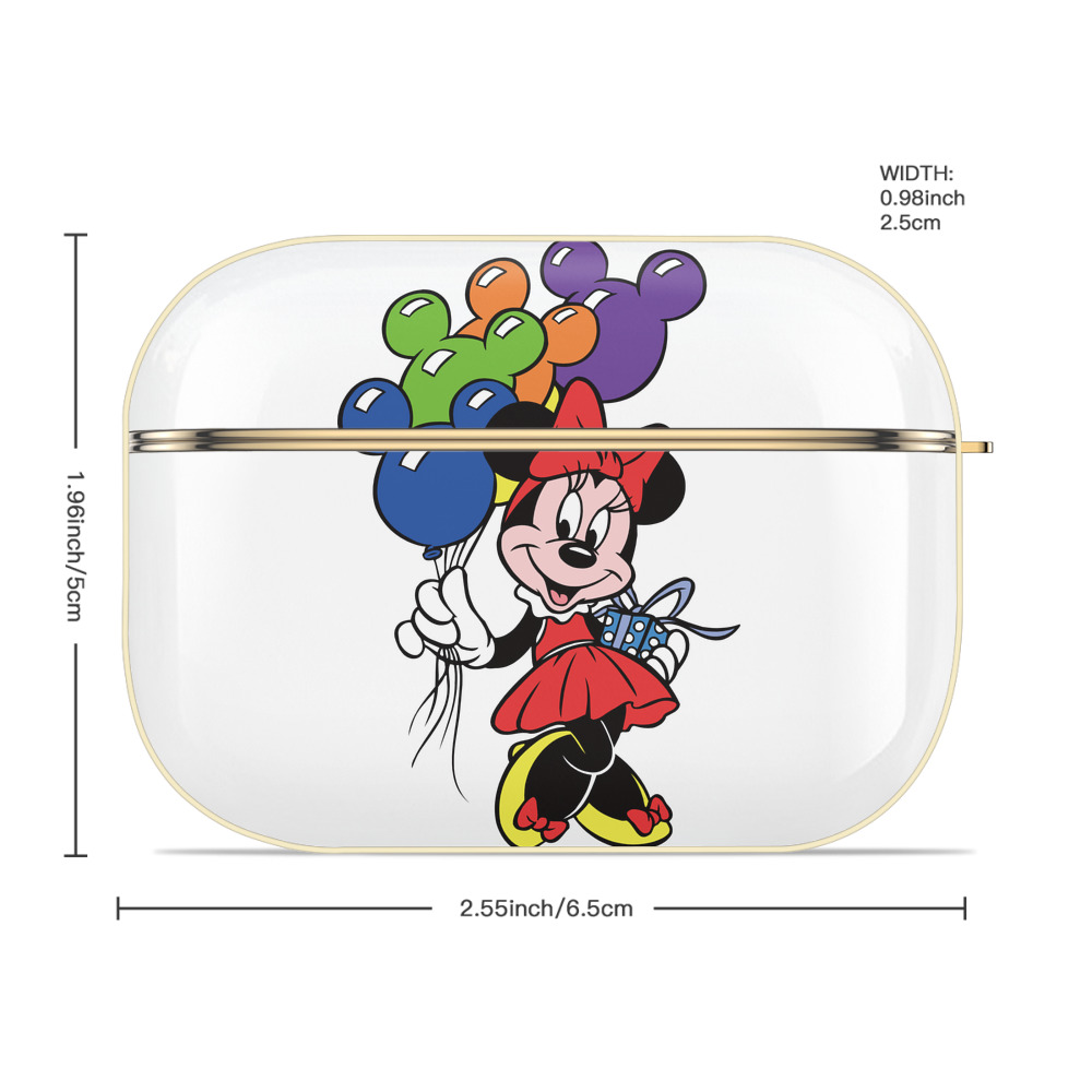 ミッキーマウス Mickey Mouse 【AirPods Pro用】ハードシェル保護ケース｜耐衝撃・防指紋・カラビナ付き商品仕様