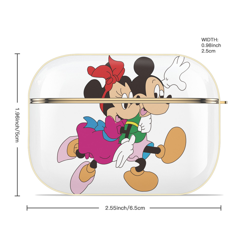 ミッキーマウス Mickey Mouse 【AirPods Pro用】ハードシェル保護ケース｜耐衝撃・防指紋・カラビナ付き商品仕様