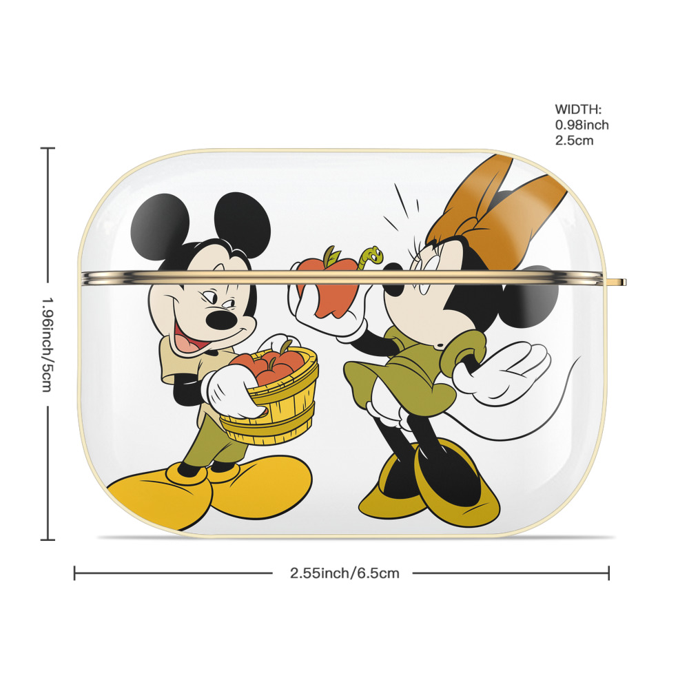 ミッキーマウス Mickey Mouse 【AirPods Pro用】ハードシェル保護ケース｜耐衝撃・防指紋・カラビナ付き商品仕様