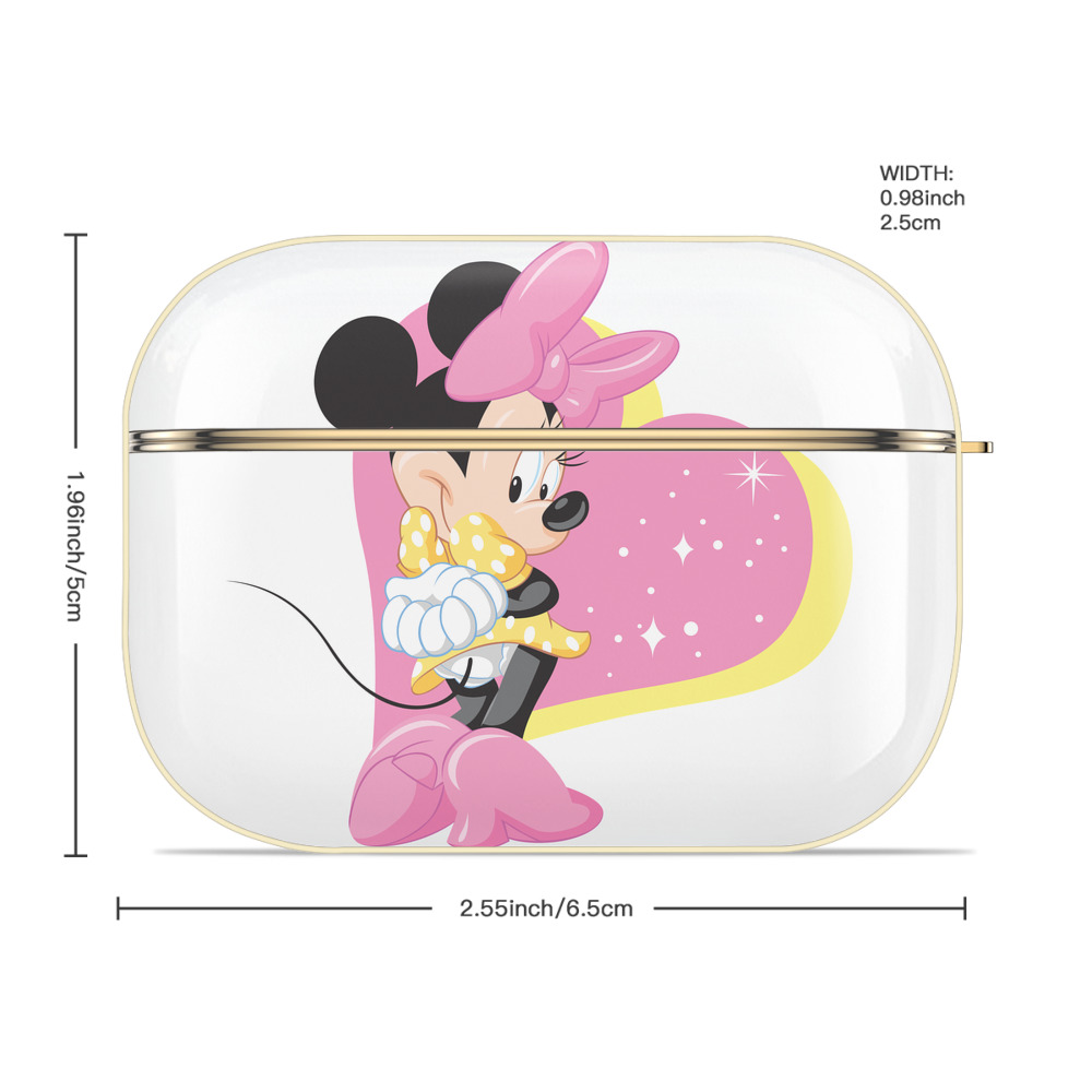 ミッキーマウス Mickey Mouse 【AirPods Pro用】ハードシェル保護ケース｜耐衝撃・防指紋・カラビナ付き商品仕様