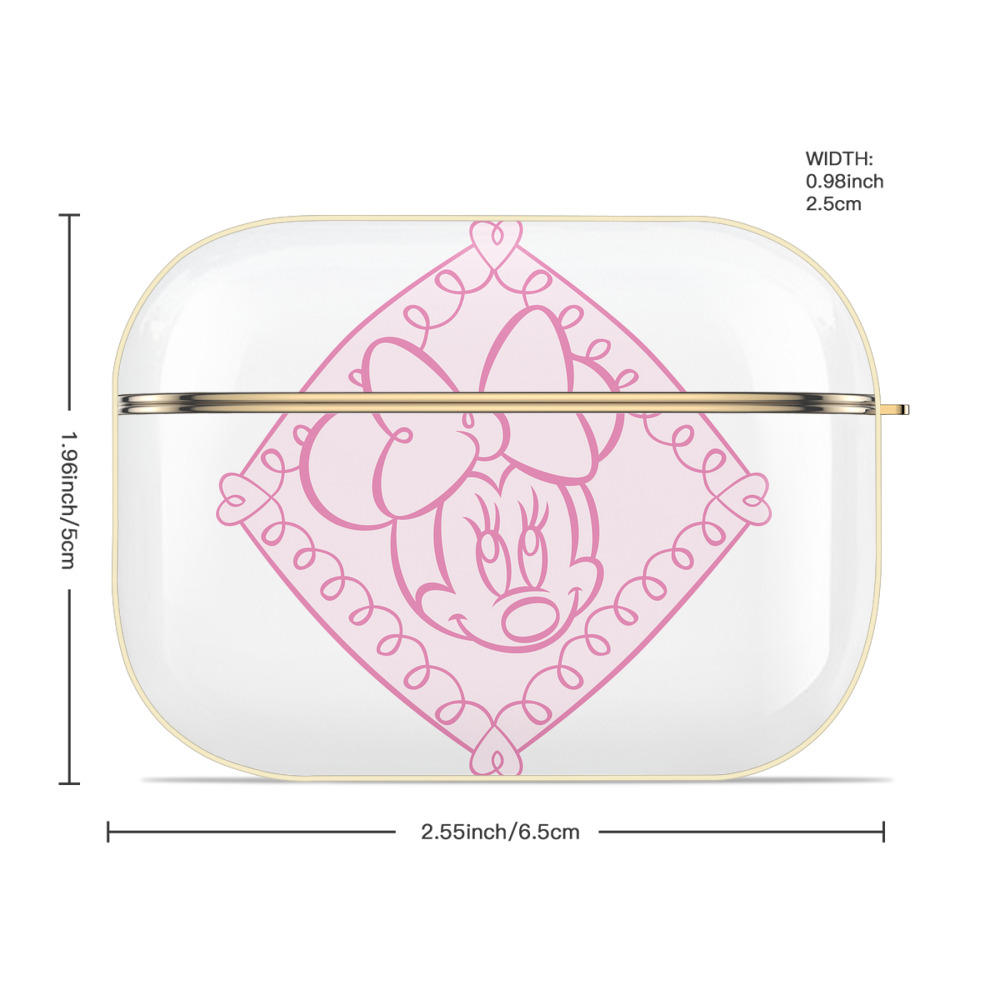 ミッキーマウス Mickey Mouse 【AirPods Pro用】ハードシェル保護ケース｜耐衝撃・防指紋・カラビナ付き商品仕様