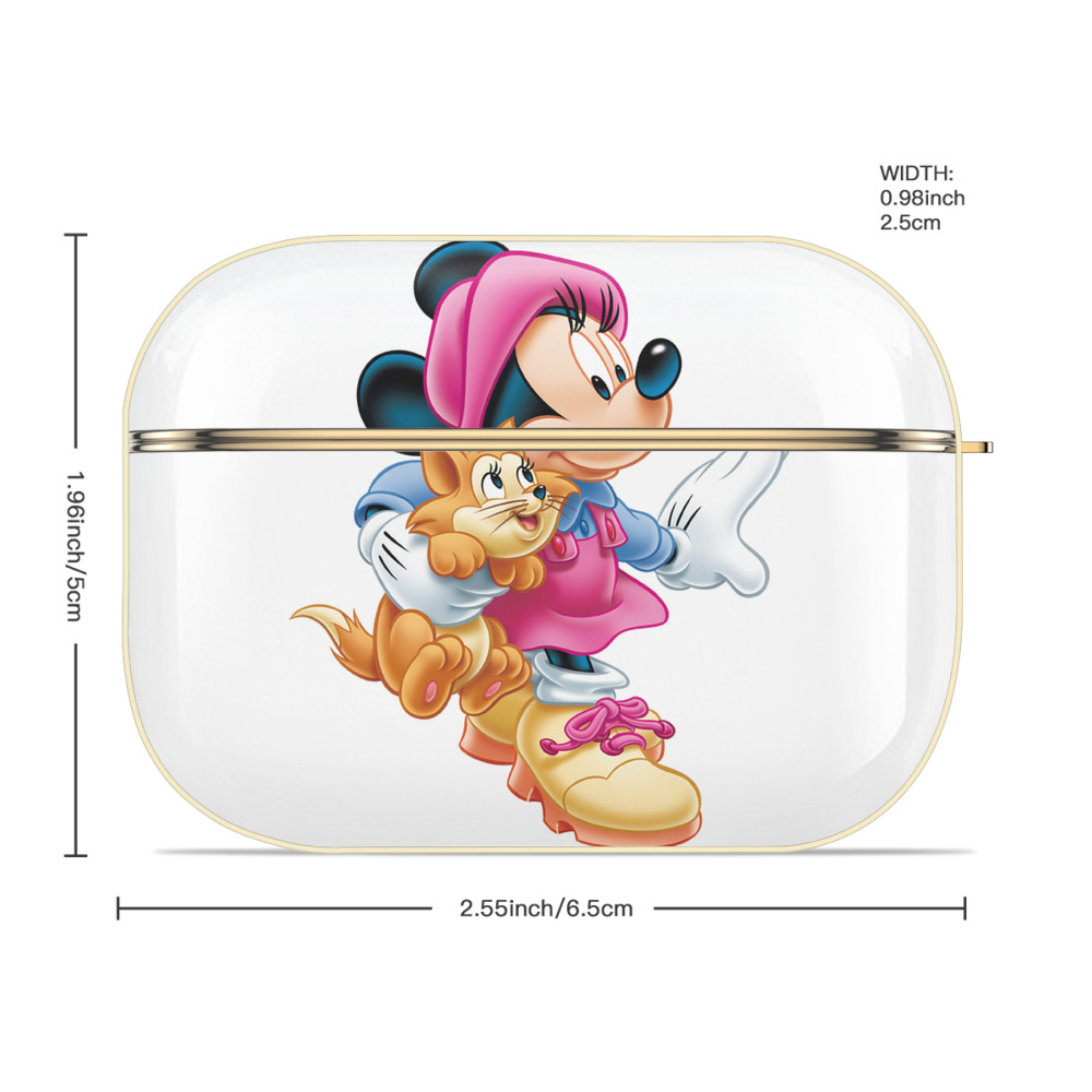 ミッキーマウス Mickey Mouse 【AirPods Pro用】ハードシェル保護ケース｜耐衝撃・防指紋・カラビナ付き商品仕様