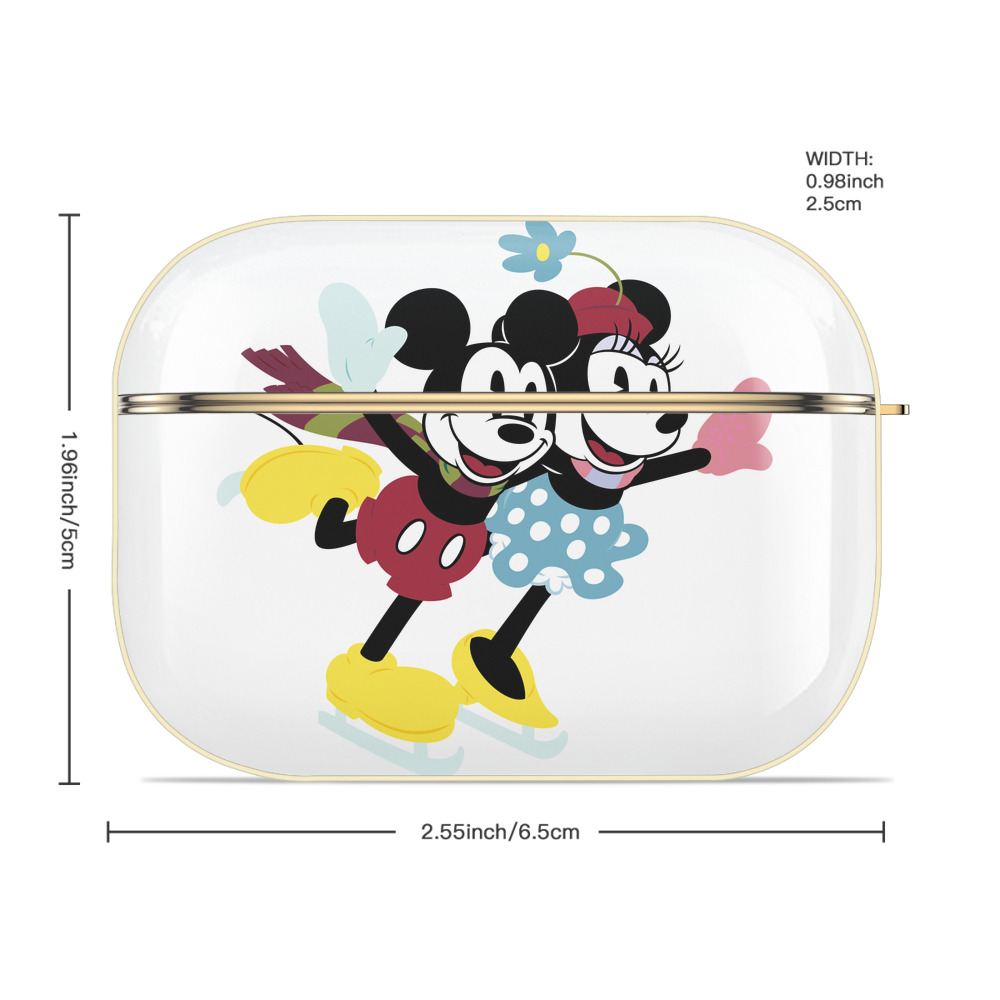 ミッキーマウス Mickey Mouse 【AirPods Pro用】ハードシェル保護ケース｜耐衝撃・防指紋・カラビナ付き商品仕様