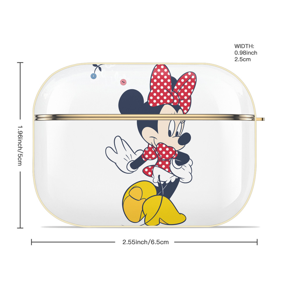 ミッキーマウス Mickey Mouse 【AirPods Pro用】ハードシェル保護ケース｜耐衝撃・防指紋・カラビナ付き商品仕様