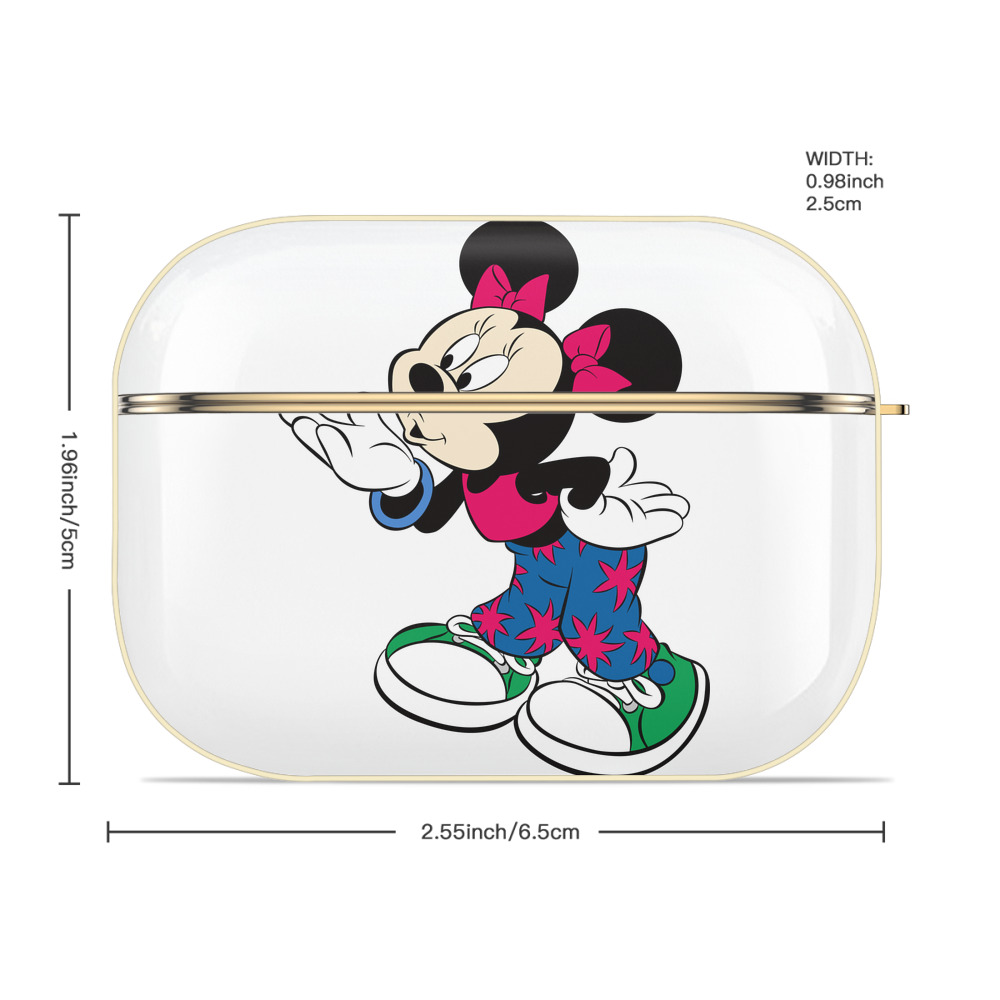 ミッキーマウス Mickey Mouse 【AirPods Pro用】ハードシェル保護ケース｜耐衝撃・防指紋・カラビナ付き商品仕様