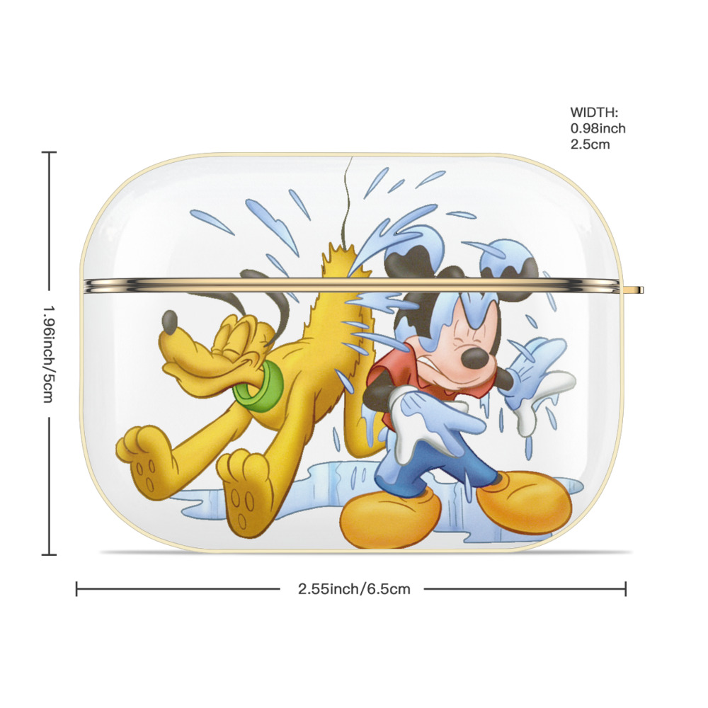 ミッキーマウス Mickey Mouse 【AirPods Pro用】ハードシェル保護ケース｜耐衝撃・防指紋・カラビナ付き商品仕様