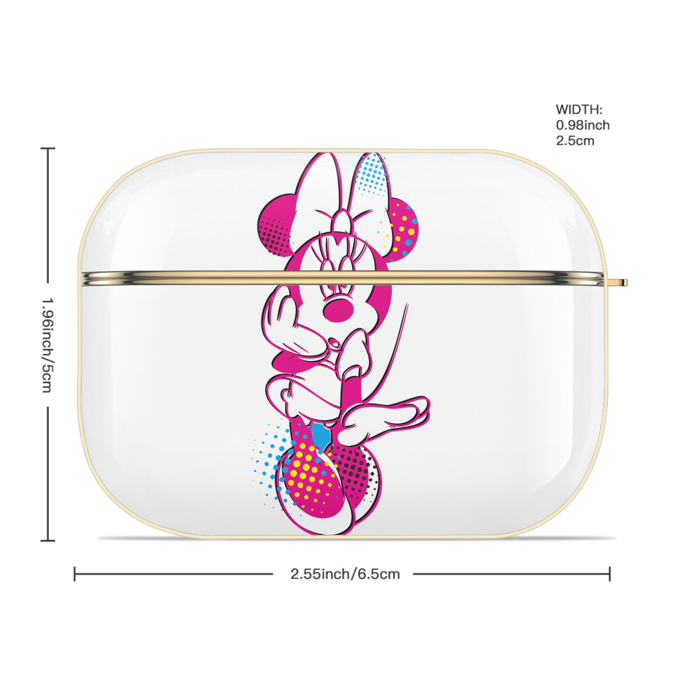 ミッキーマウス Mickey Mouse 【AirPods Pro用】ハードシェル保護ケース｜耐衝撃・防指紋・カラビナ付き商品仕様