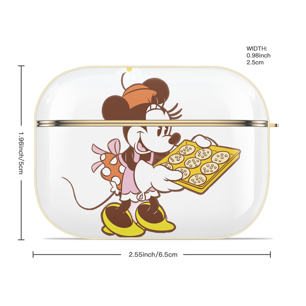 ミッキーマウス Mickey Mouse 【AirPods Pro用】ハードシェル保護ケース｜耐衝撃・防指紋・カラビナ付き商品仕様