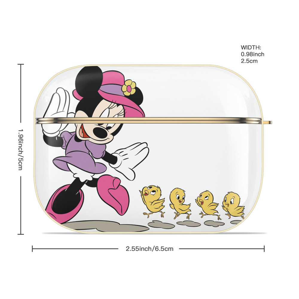 ミッキーマウス Mickey Mouse 【AirPods Pro用】ハードシェル保護ケース｜耐衝撃・防指紋・カラビナ付き商品仕様