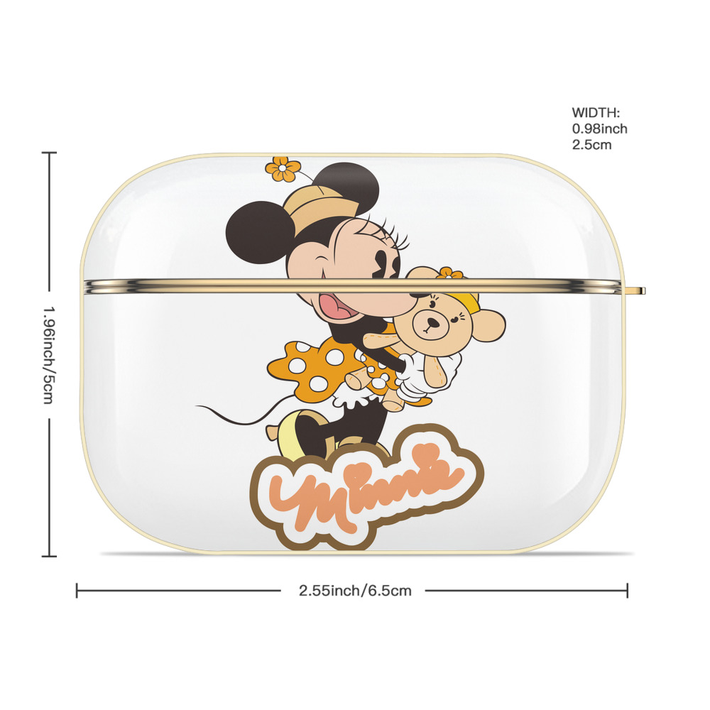 ミッキーマウス Mickey Mouse 【AirPods Pro用】ハードシェル保護ケース｜耐衝撃・防指紋・カラビナ付き商品仕様