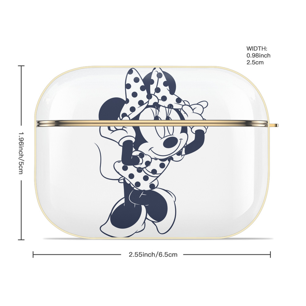 ミッキーマウス Mickey Mouse 【AirPods Pro用】ハードシェル保護ケース｜耐衝撃・防指紋・カラビナ付き商品仕様