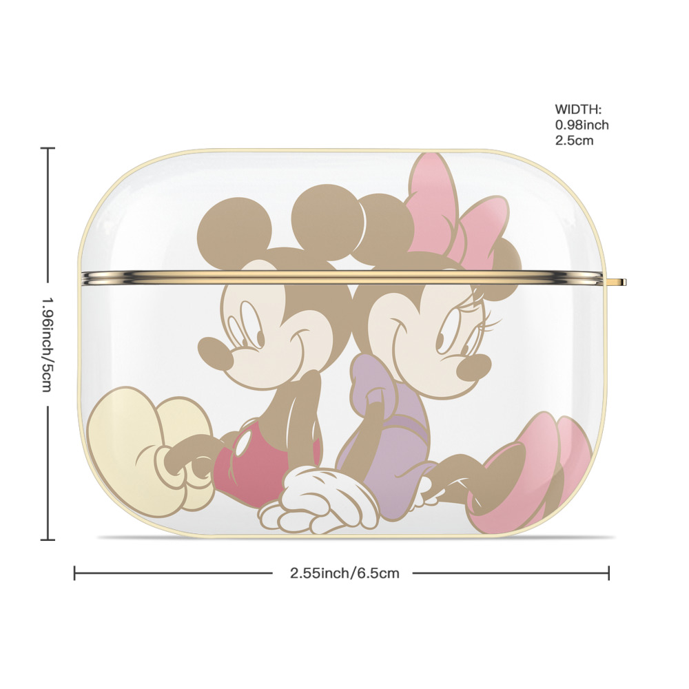 ミッキーマウス Mickey Mouse 【AirPods Pro用】ハードシェル保護ケース｜耐衝撃・防指紋・カラビナ付き商品仕様