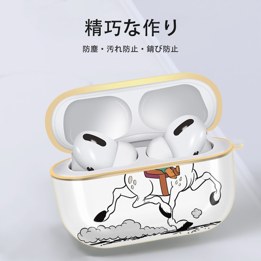ミッキーマウス Mickey Mouse 【AirPods Pro用】ハードシェル保護ケース｜耐衝撃・防指紋・カラビナ付き商品仕様