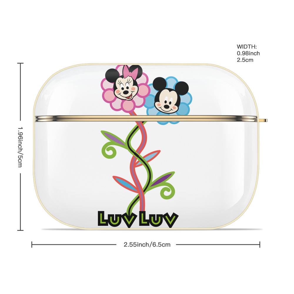 ミッキーマウス Mickey Mouse 【AirPods Pro用】ハードシェル保護ケース｜耐衝撃・防指紋・カラビナ付き商品仕様
