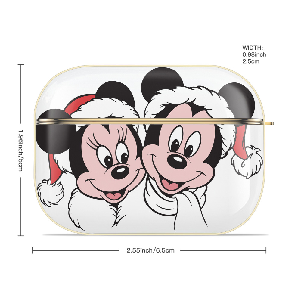 ミッキーマウス Mickey Mouse 【AirPods Pro用】ハードシェル保護ケース｜耐衝撃・防指紋・カラビナ付き商品仕様