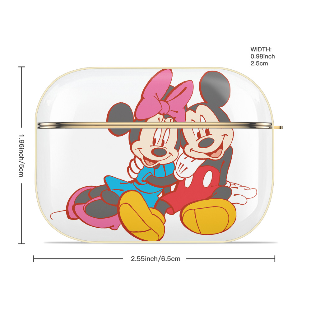 ミッキーマウス Mickey Mouse 【AirPods Pro用】ハードシェル保護ケース｜耐衝撃・防指紋・カラビナ付き商品仕様