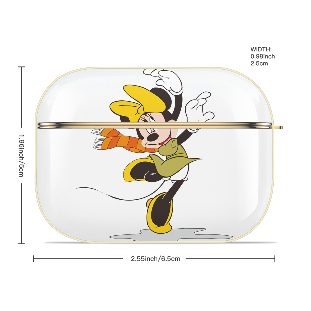 ミッキーマウス Mickey Mouse 【AirPods Pro用】ハードシェル保護ケース｜耐衝撃・防指紋・カラビナ付き商品仕様