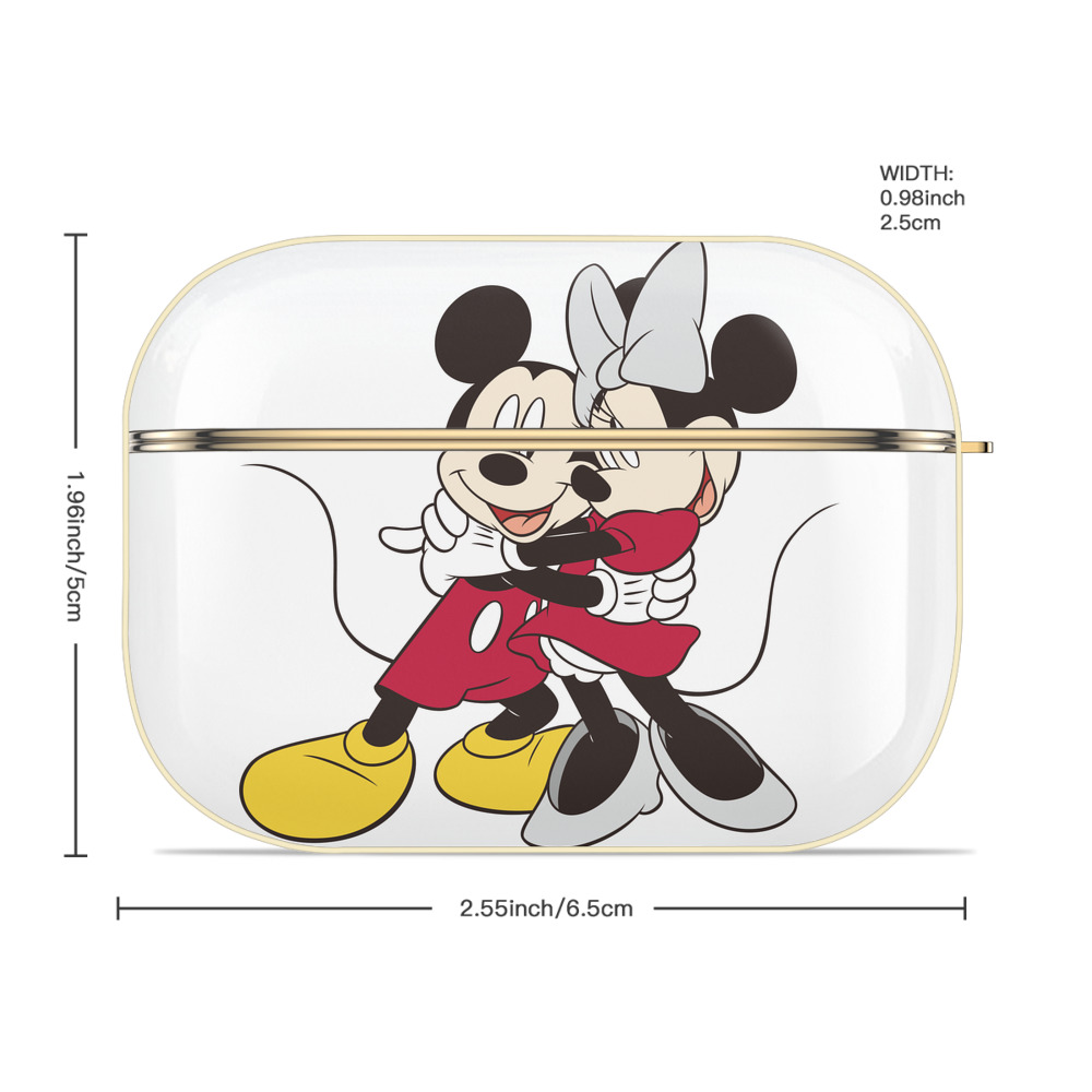 ミッキーマウス Mickey Mouse 【AirPods Pro用】ハードシェル保護ケース｜耐衝撃・防指紋・カラビナ付き商品仕様