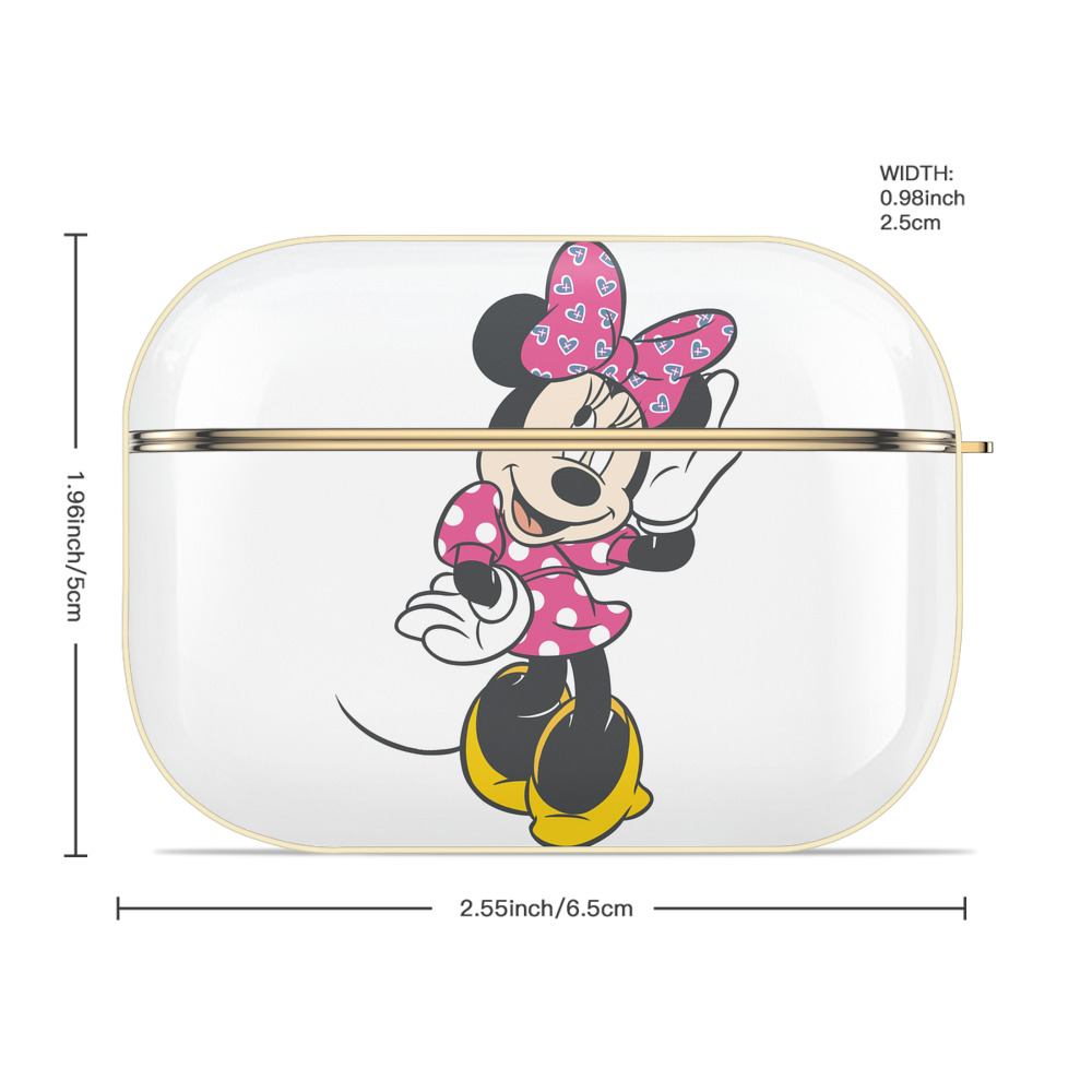 ミッキーマウス Mickey Mouse 【AirPods Pro用】ハードシェル保護ケース｜耐衝撃・防指紋・カラビナ付き商品仕様