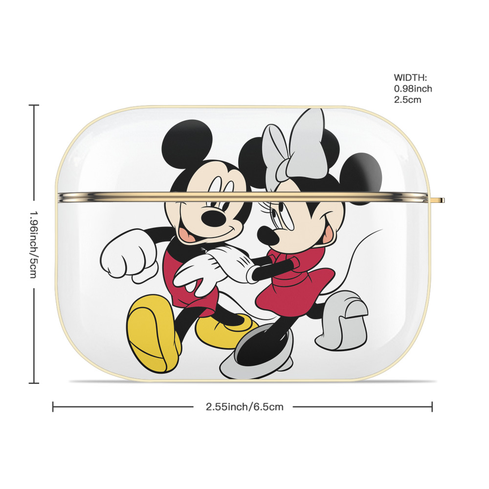 ミッキーマウス Mickey Mouse 【AirPods Pro用】ハードシェル保護ケース｜耐衝撃・防指紋・カラビナ付き商品仕様