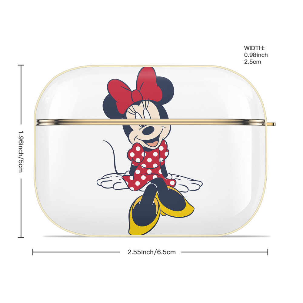ミッキーマウス Mickey Mouse 【AirPods Pro用】ハードシェル保護ケース｜耐衝撃・防指紋・カラビナ付き商品仕様