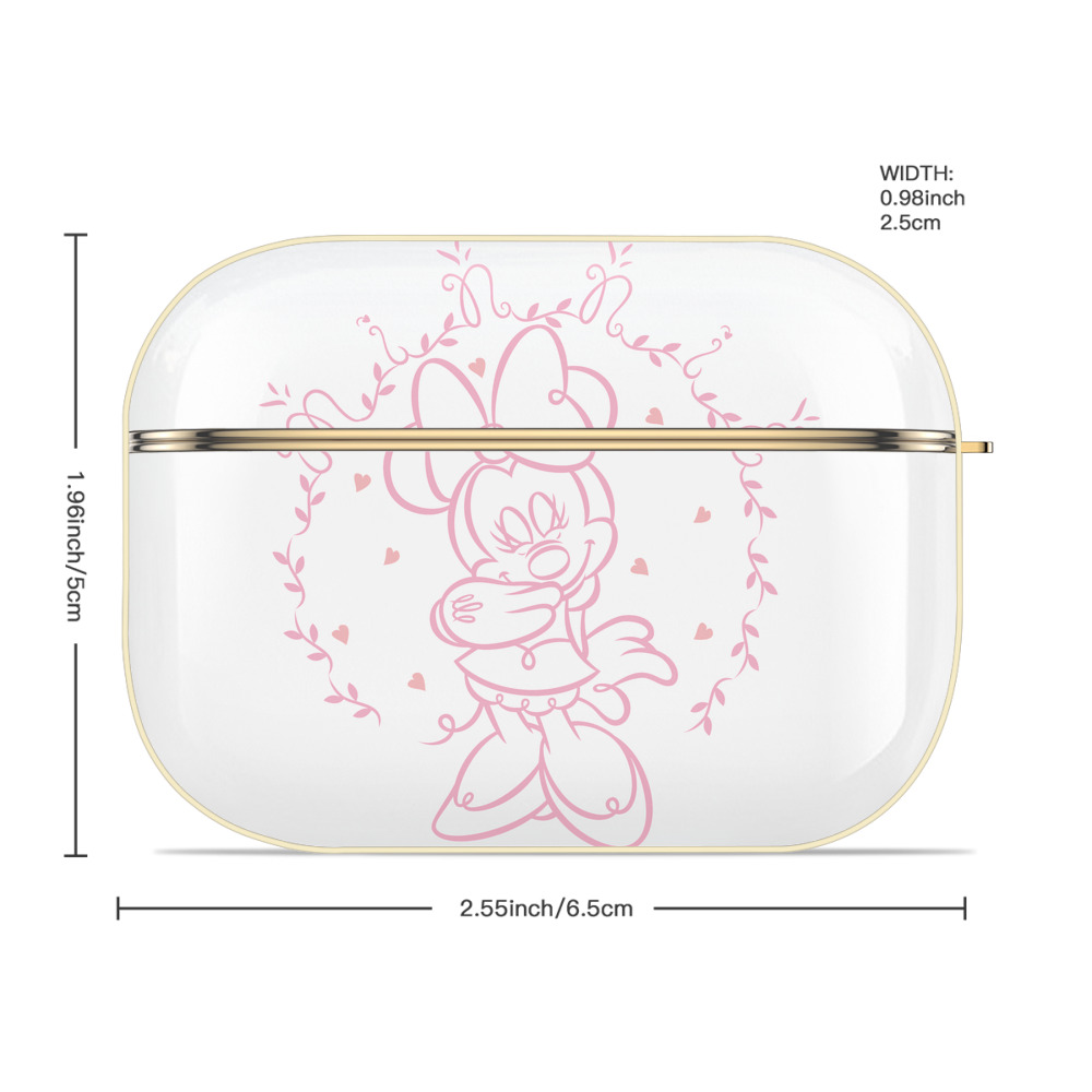 ミッキーマウス Mickey Mouse 【AirPods Pro用】ハードシェル保護ケース｜耐衝撃・防指紋・カラビナ付き商品仕様