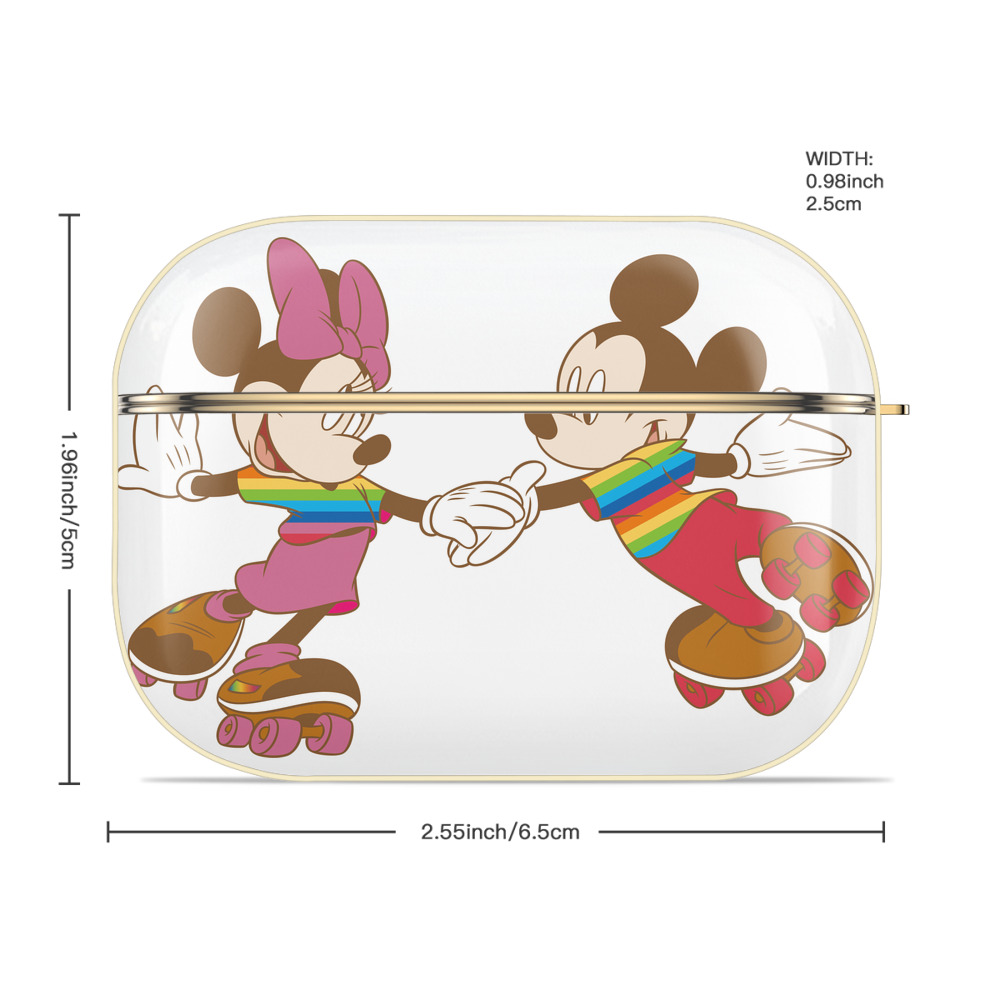 ミッキーマウス Mickey Mouse 【AirPods Pro用】ハードシェル保護ケース｜耐衝撃・防指紋・カラビナ付き商品仕様
