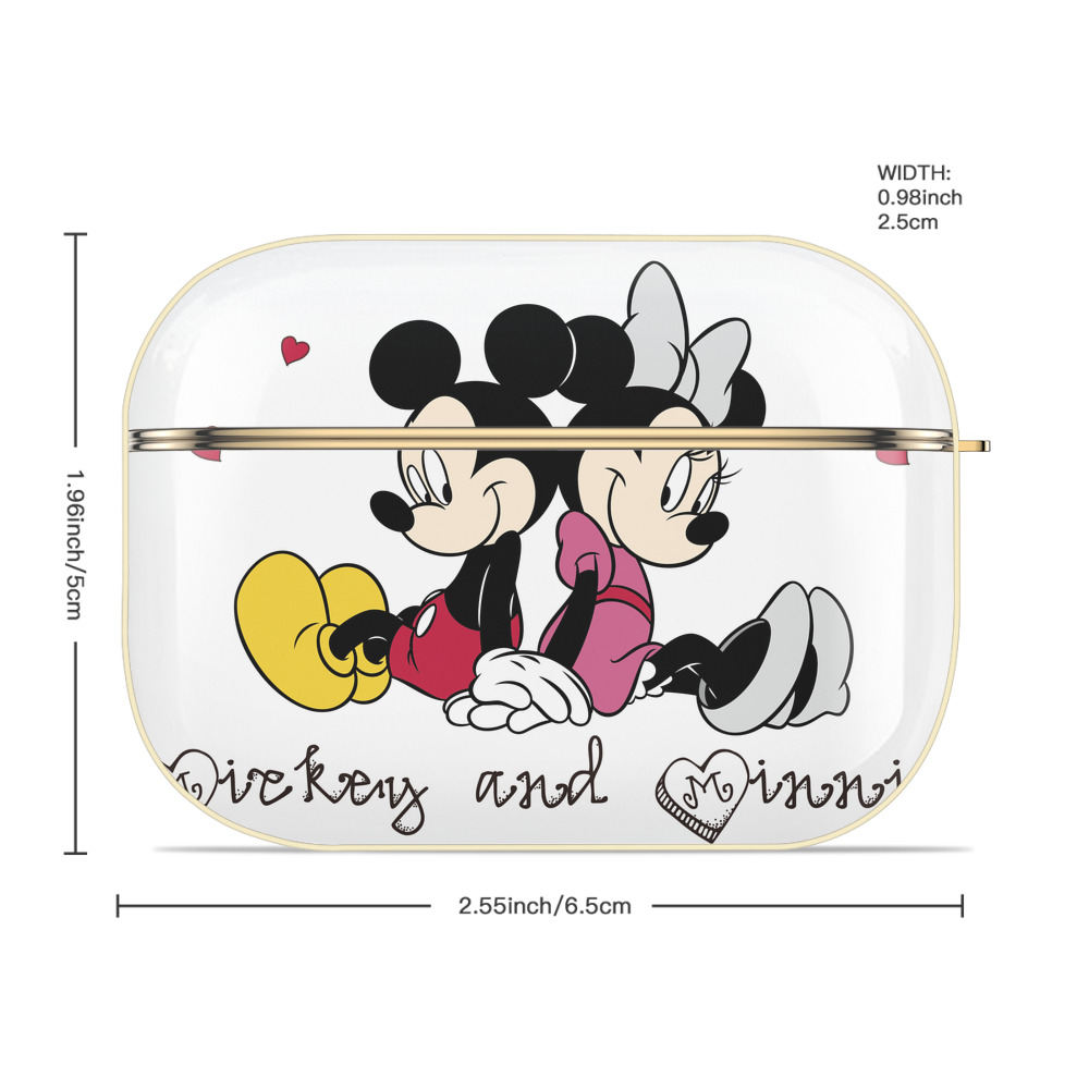 ミッキーマウス Mickey Mouse 【AirPods Pro用】ハードシェル保護ケース｜耐衝撃・防指紋・カラビナ付き商品仕様