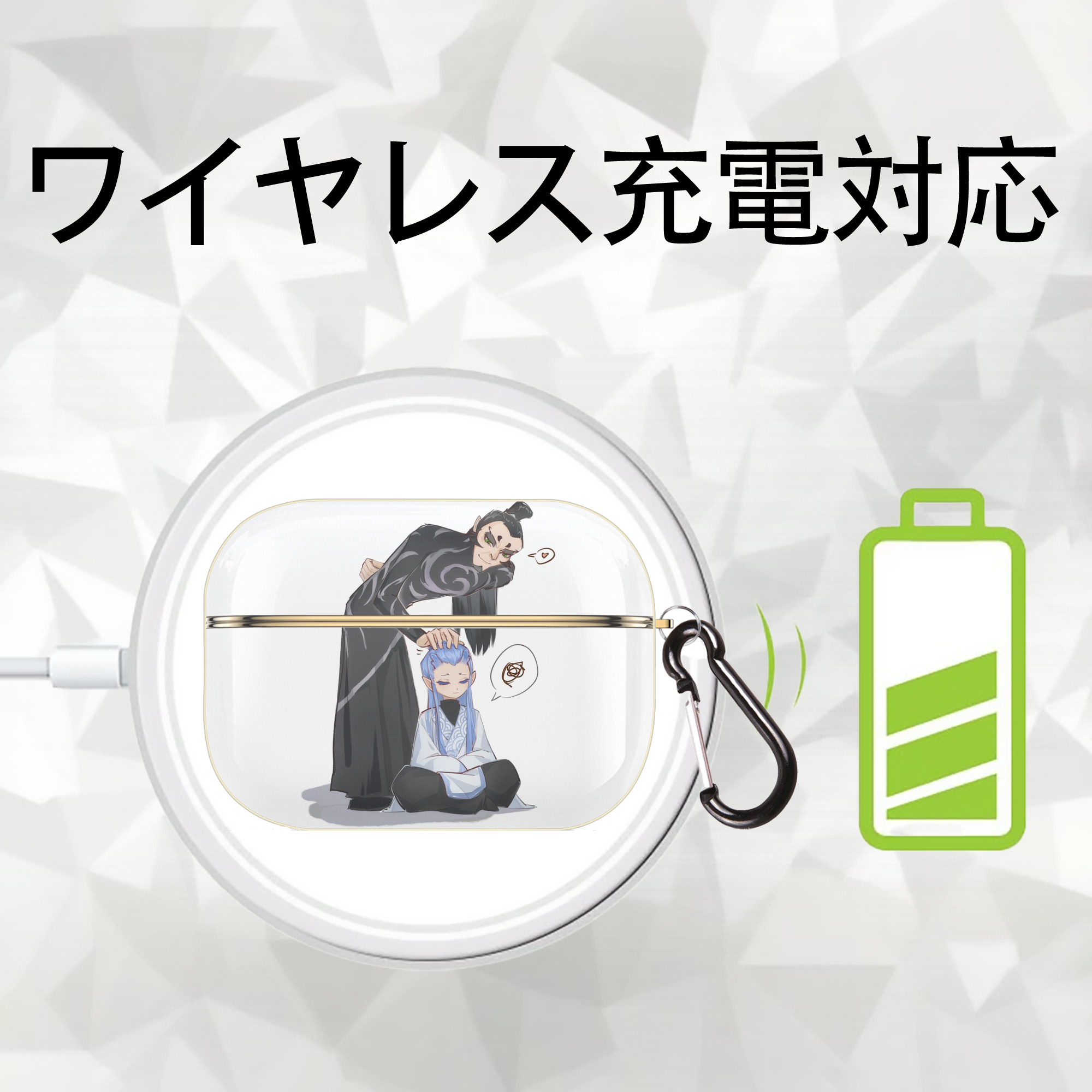 ミッキーマウス Mickey Mouse 【AirPods Pro用】ハードシェル保護ケース｜耐衝撃・防指紋・カラビナ付き商品仕様